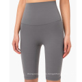 Sportswear Control de la abdominación pantalones cortos de compresión Sports Mujeres pantalones cortos de ciclista de cintura alta